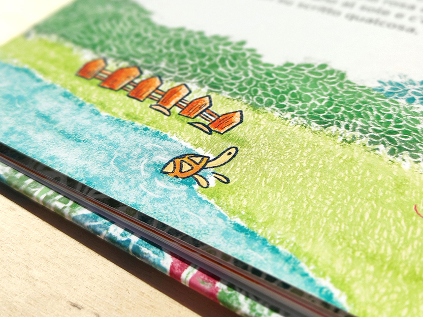 Illustrazioni Libro per bambini - dettaglio tartaruga